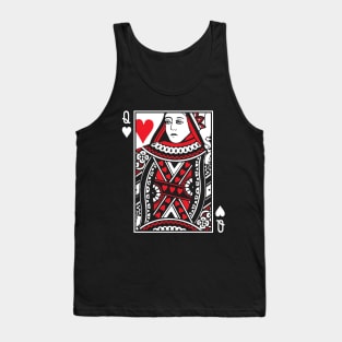 Queen Of Hearts - halloween couple Tank Top